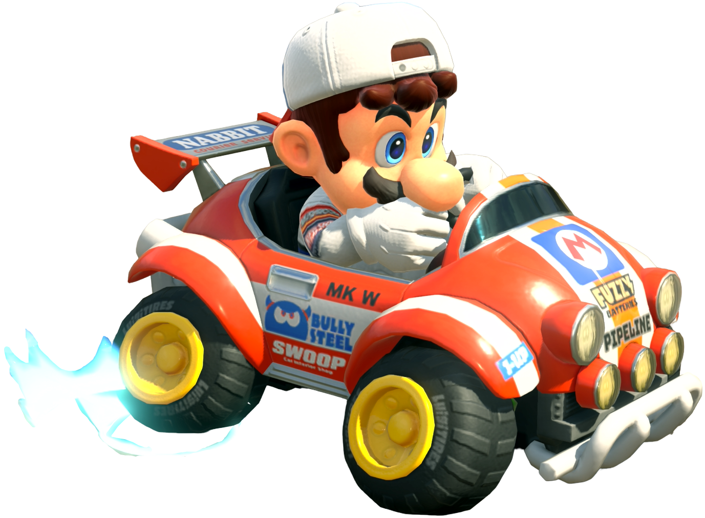 Transparent Mario Mechanic Costume Render 2