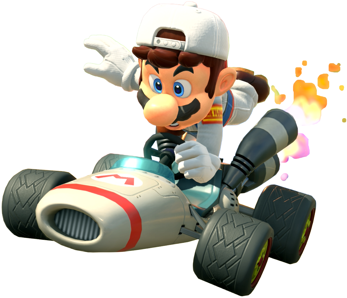 Transparent Mario Mechanic Costume Render 3