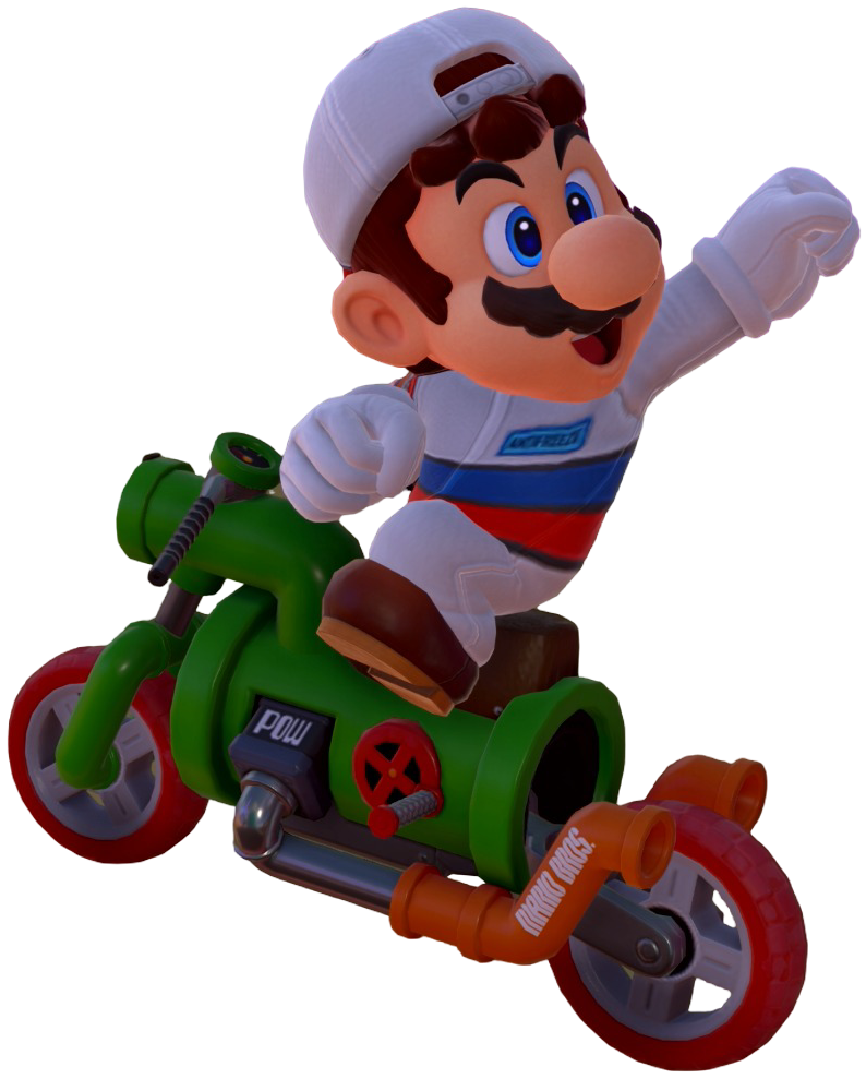 Transparent Mario Mechanic Costume Render 9