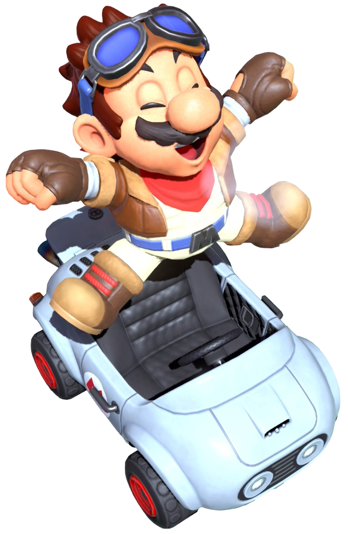 Transparent Mario Dune Rider Costume Render 1
