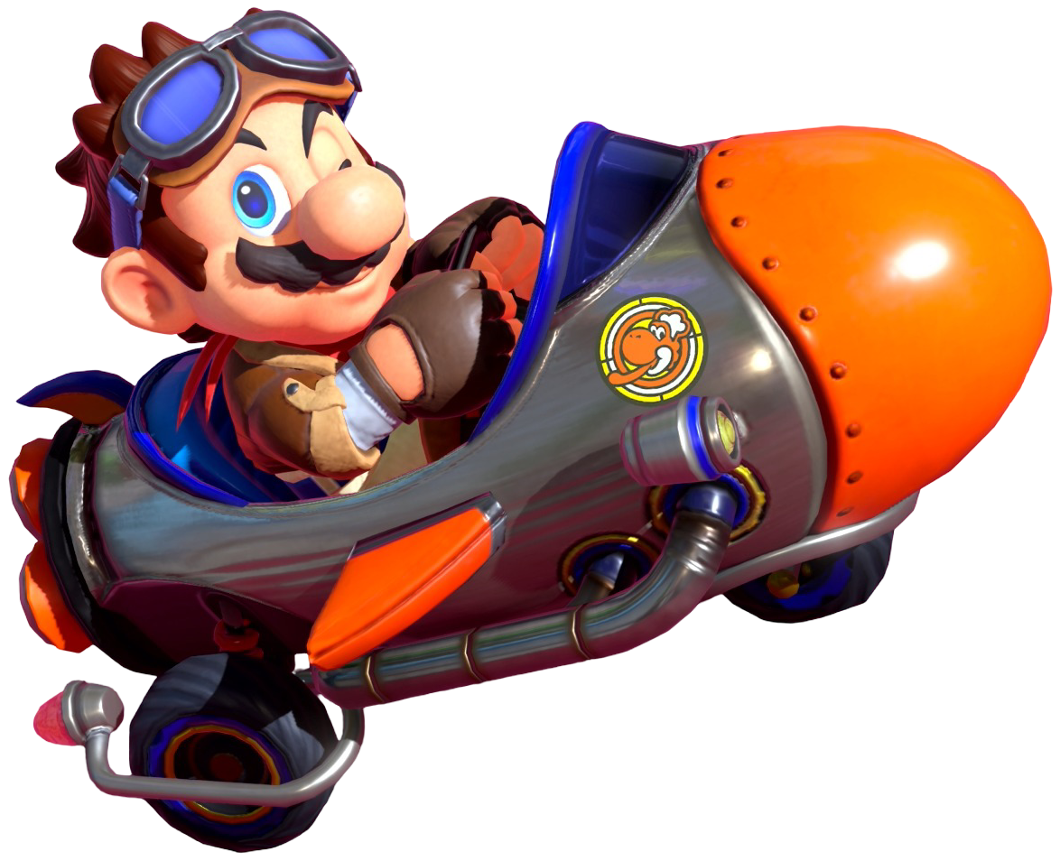 Transparent Mario Dune Rider Costume Render 5