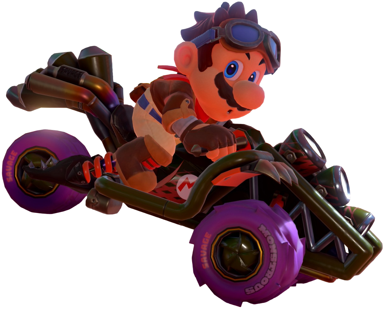 Transparent Mario Dune Rider Costume Render 6