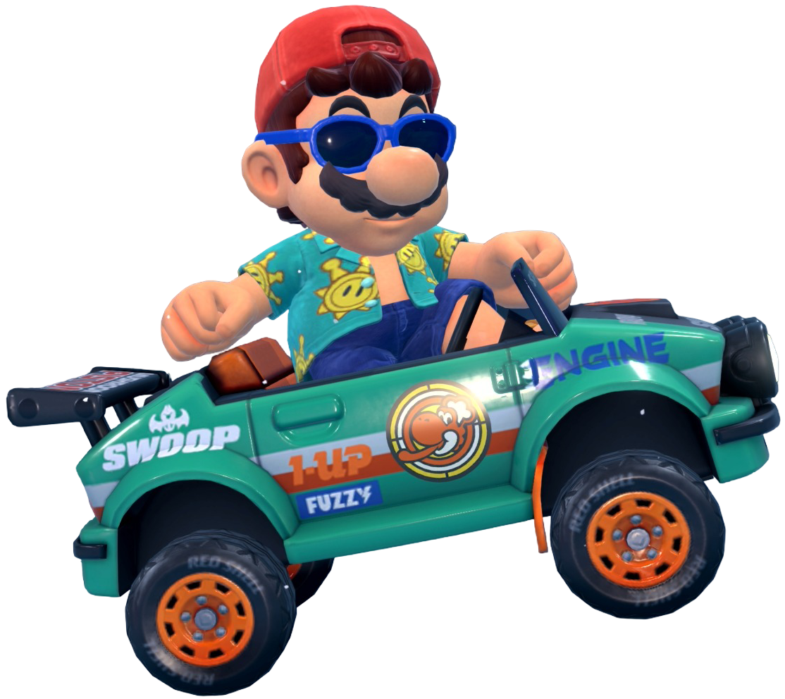 Transparent Mario Sightseeing Costume Render 1