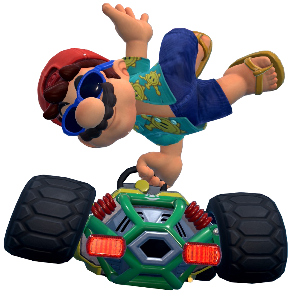 Transparent Mario Sightseeing Costume Render 2