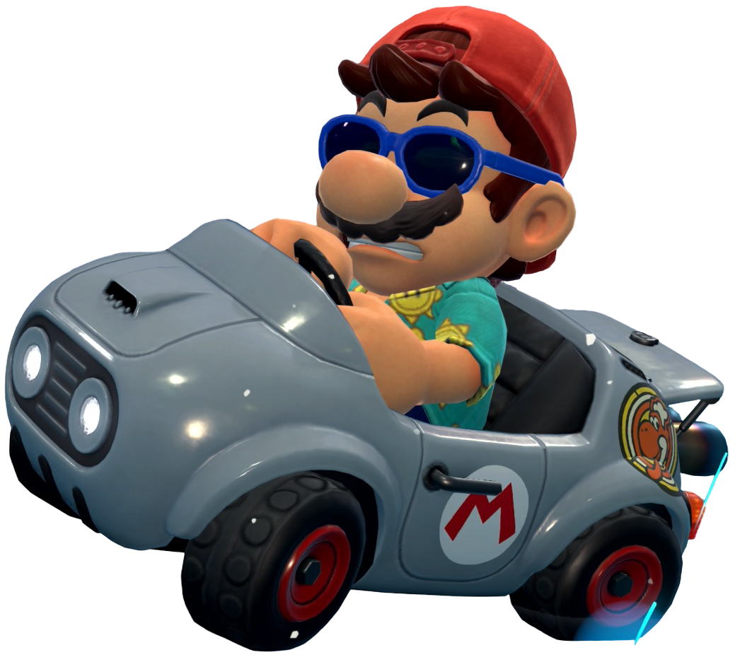 Transparent Mario Sightseeing Costume Render 3