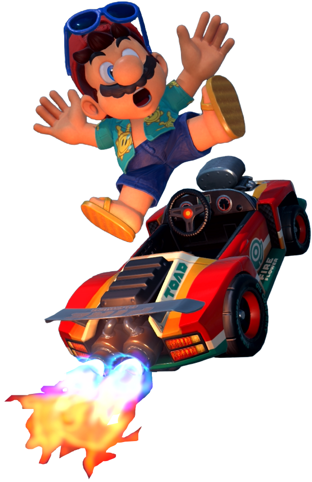 Transparent Mario Sightseeing Costume Render 4