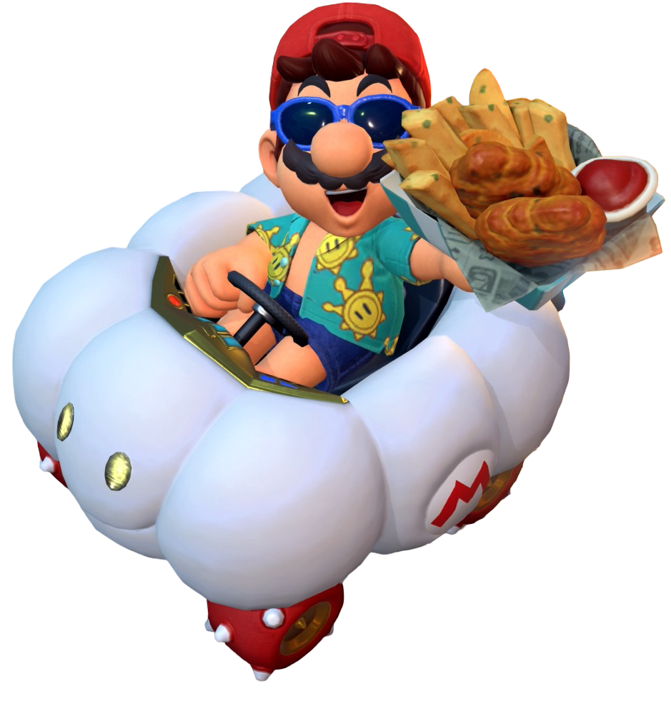 Transparent Mario Sightseeing Costume Render 5