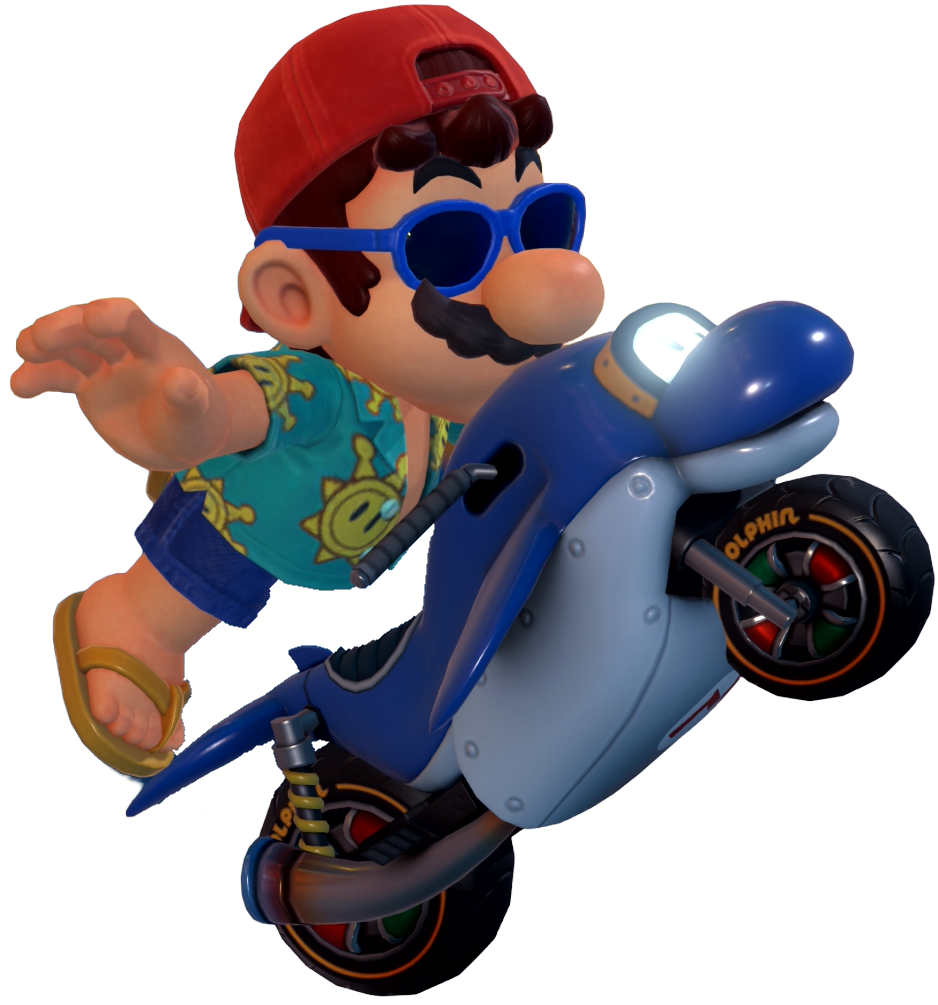 Transparent Mario Sightseeing Costume Render 6