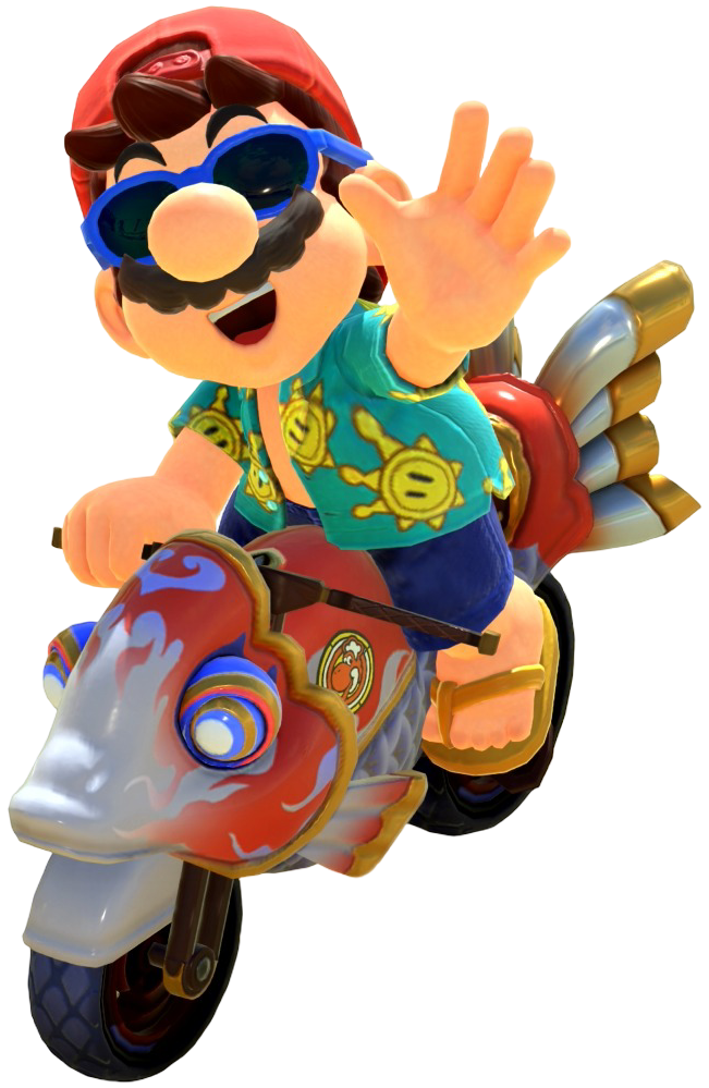 Transparent Mario Sightseeing Costume Render 7