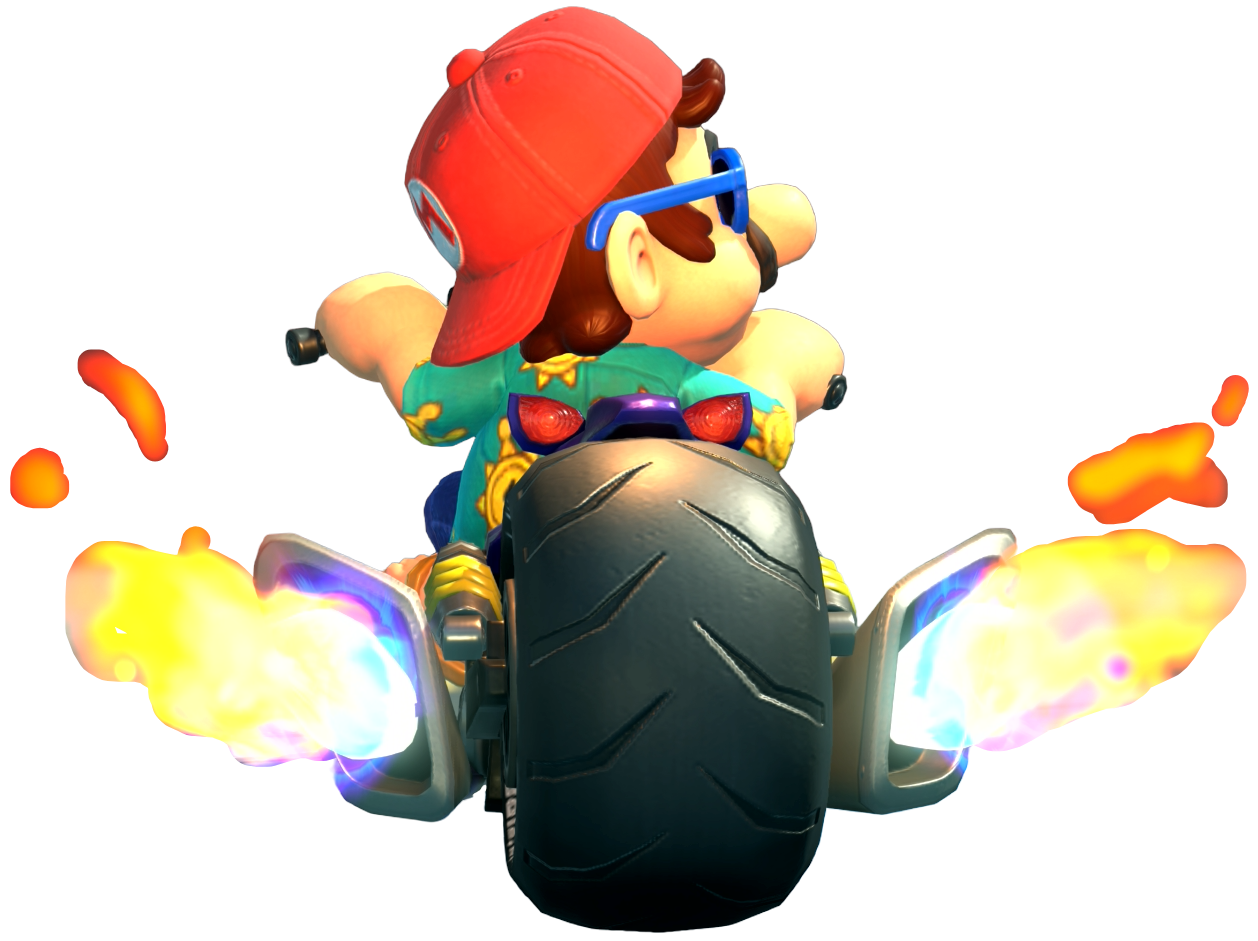 Transparent Mario Sightseeing Costume Render 9