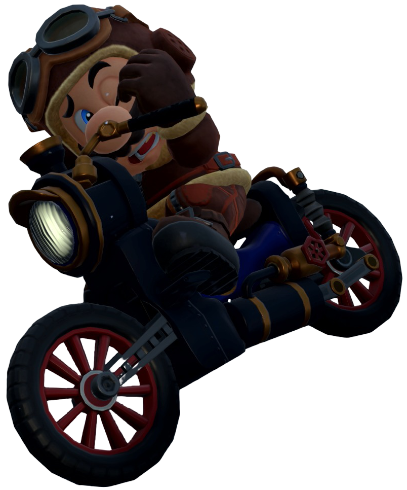 Transparent Mario Aviator Costume Render 10