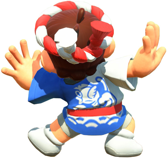 Transparent Mario Happi Costume Render 11