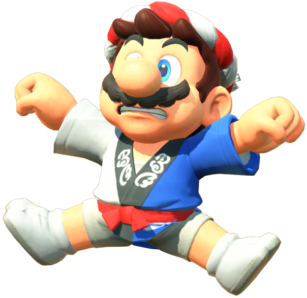 Transparent Mario Happi Costume Render 14