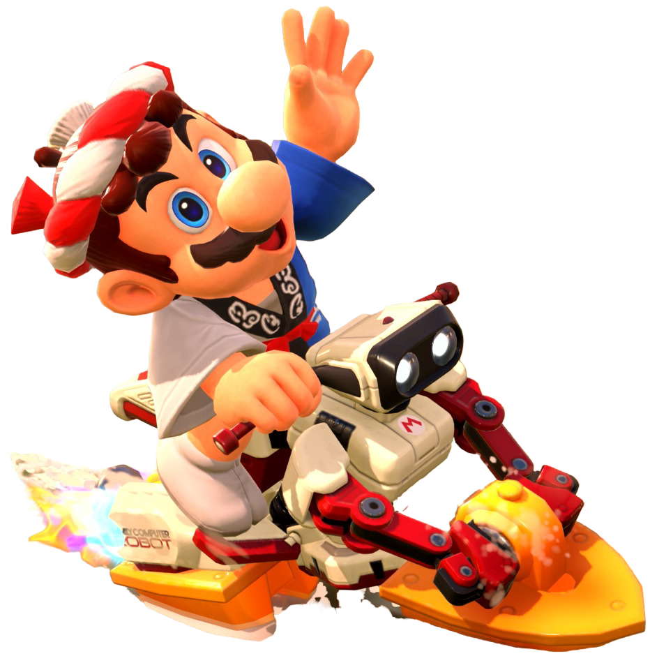 Transparent Mario Happi Costume Render 7