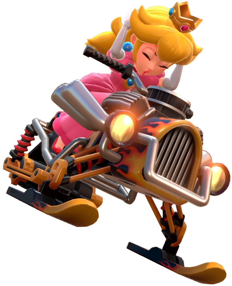 Transparent Peach Default Costume Render 10