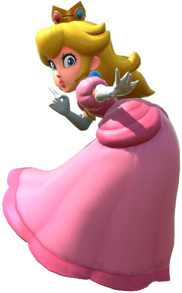 Transparent Peach Default Costume Render 14