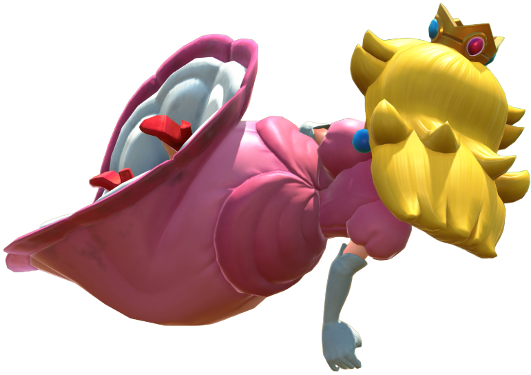 Transparent Peach Default Costume Render 15