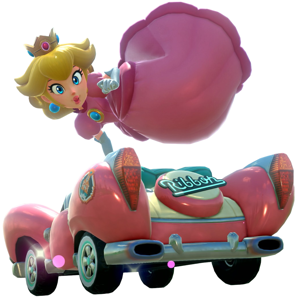 Transparent Peach Default Costume Render 2