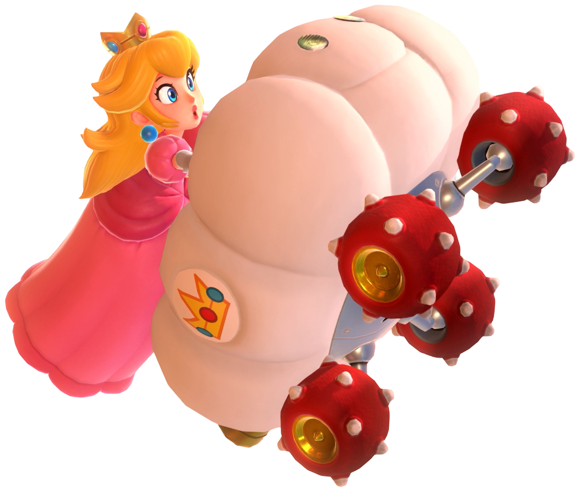 Transparent Peach Default Costume Render 5