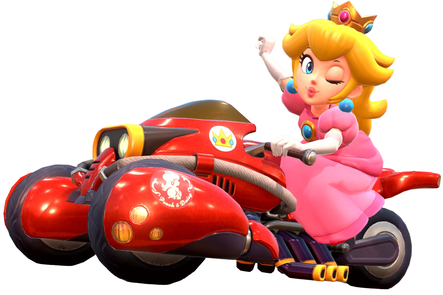 Transparent Peach Default Costume Render 9