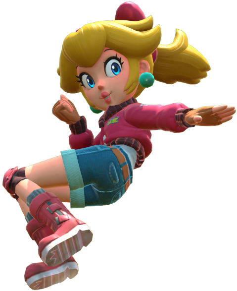 Transparent Peach Touring Costume Render 11