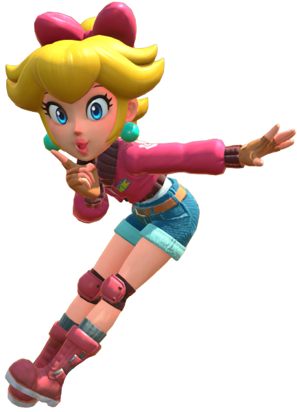 Transparent Peach Touring Costume Render 13