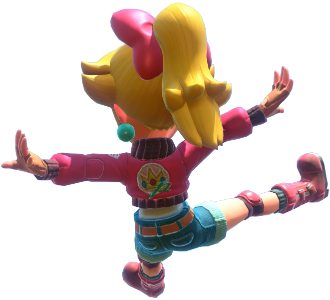 Transparent Peach Touring Costume Render 15