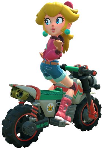 Transparent Peach Touring Costume Render 6