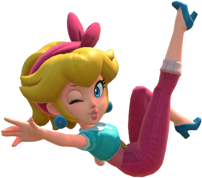 Transparent Peach Sightseeing Costume Render 11