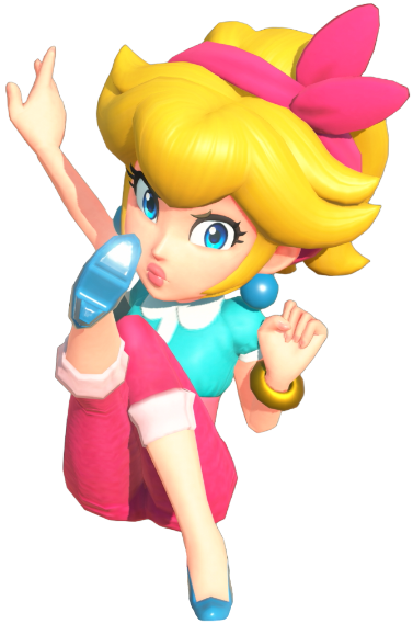 Transparent Peach Sightseeing Costume Render 12