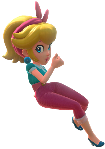Transparent Peach Sightseeing Costume Render 14