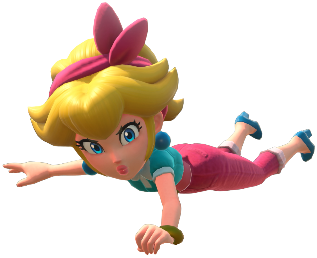 Transparent Peach Sightseeing Costume Render 15