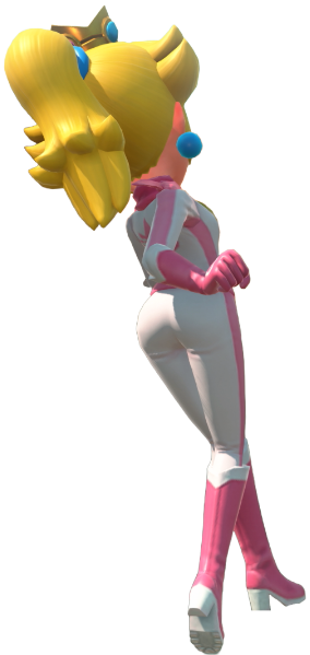 Transparent Peach Aero Costume Render 13