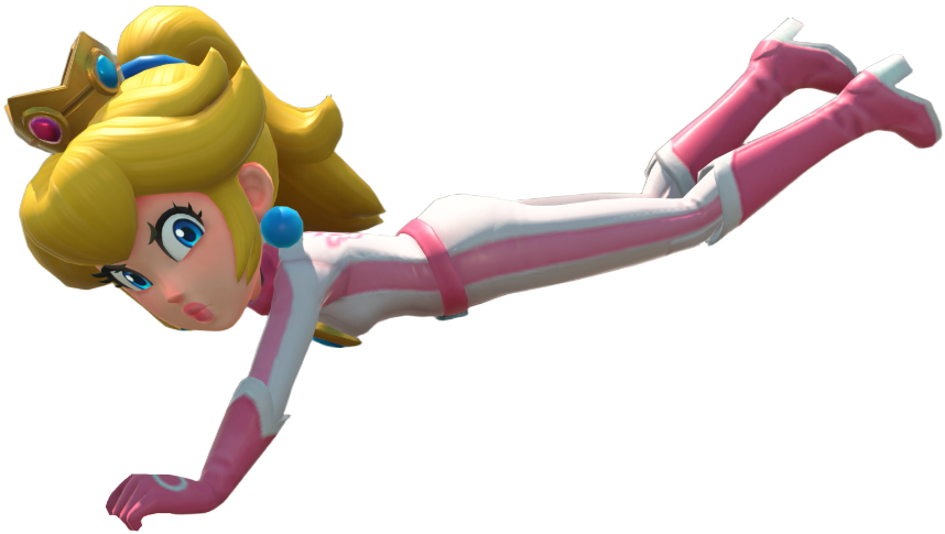 Transparent Peach Aero Costume Render 14