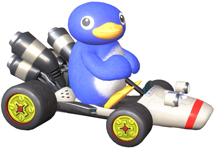 Transparent Penguin Default Costume Render 1