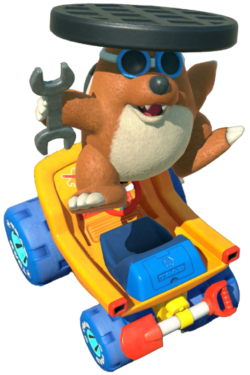 Transparent Rocky Wrench Default Costume Render 2