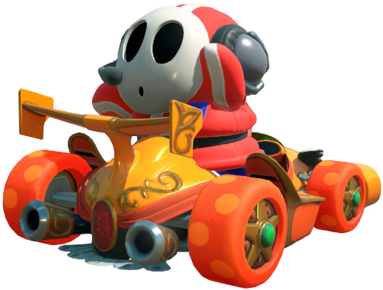 Transparent Shy Guy Pit Crew Costume Render 1