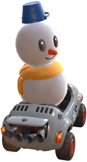 Transparent Snowman Default Costume Render 1