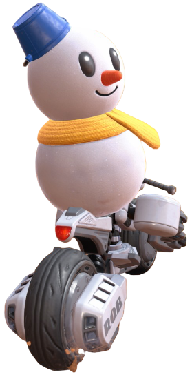 Transparent Snowman Default Costume Render 6