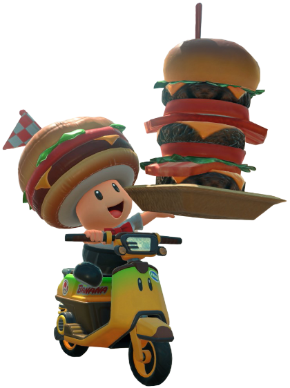 Transparent Toad Burger Bud Costume Render 6