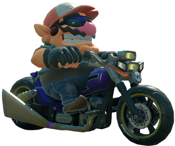 Transparent Wario Biker Costume Render 6