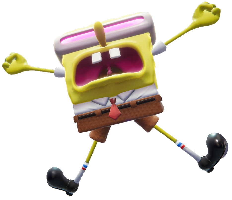 SpongeBob does his famous goofy goober rock pose in his shades.